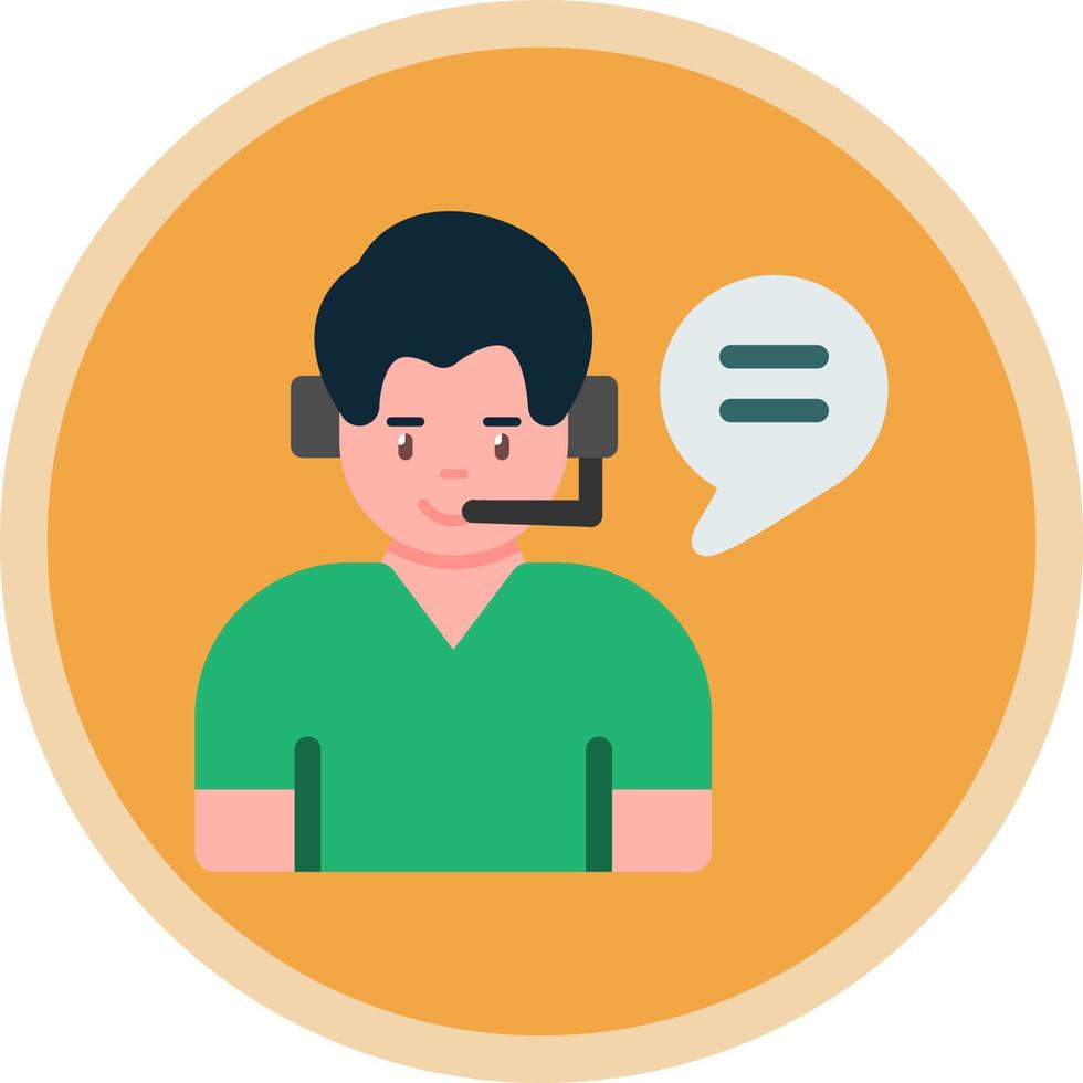 Customer Service Vector Icon Design