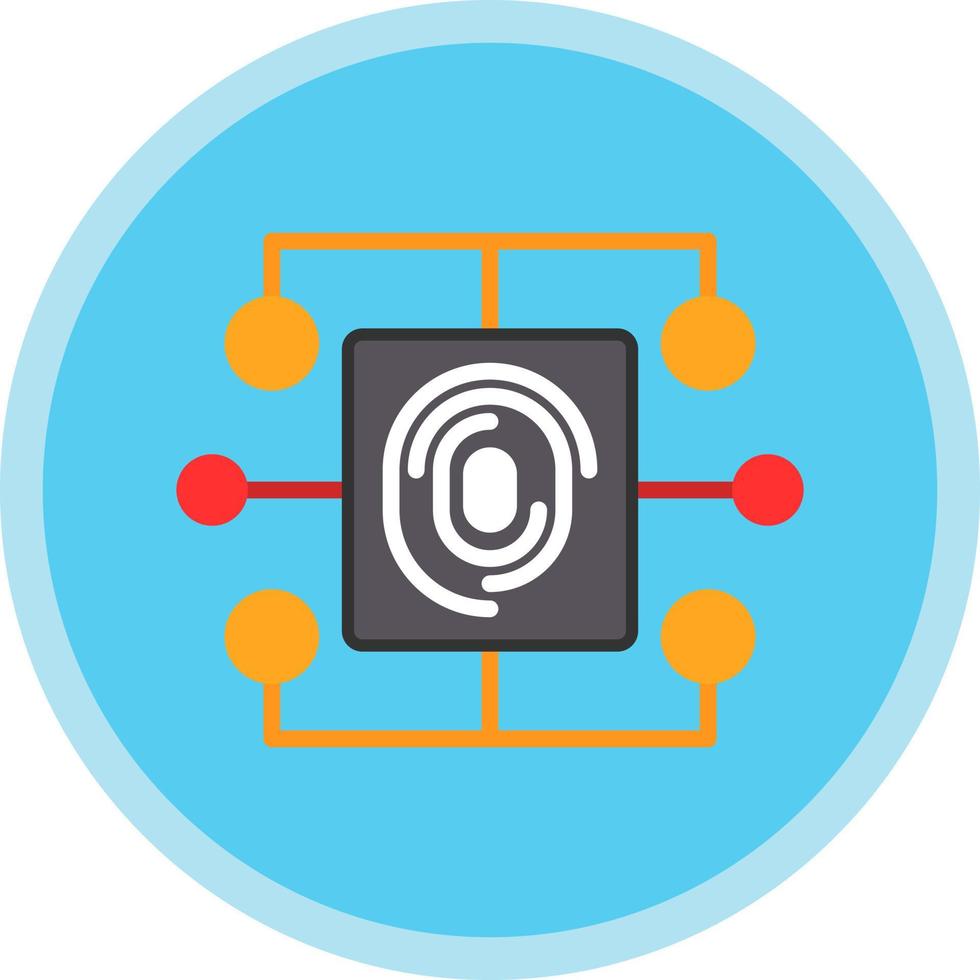 Biometric Data Vector Icon Design