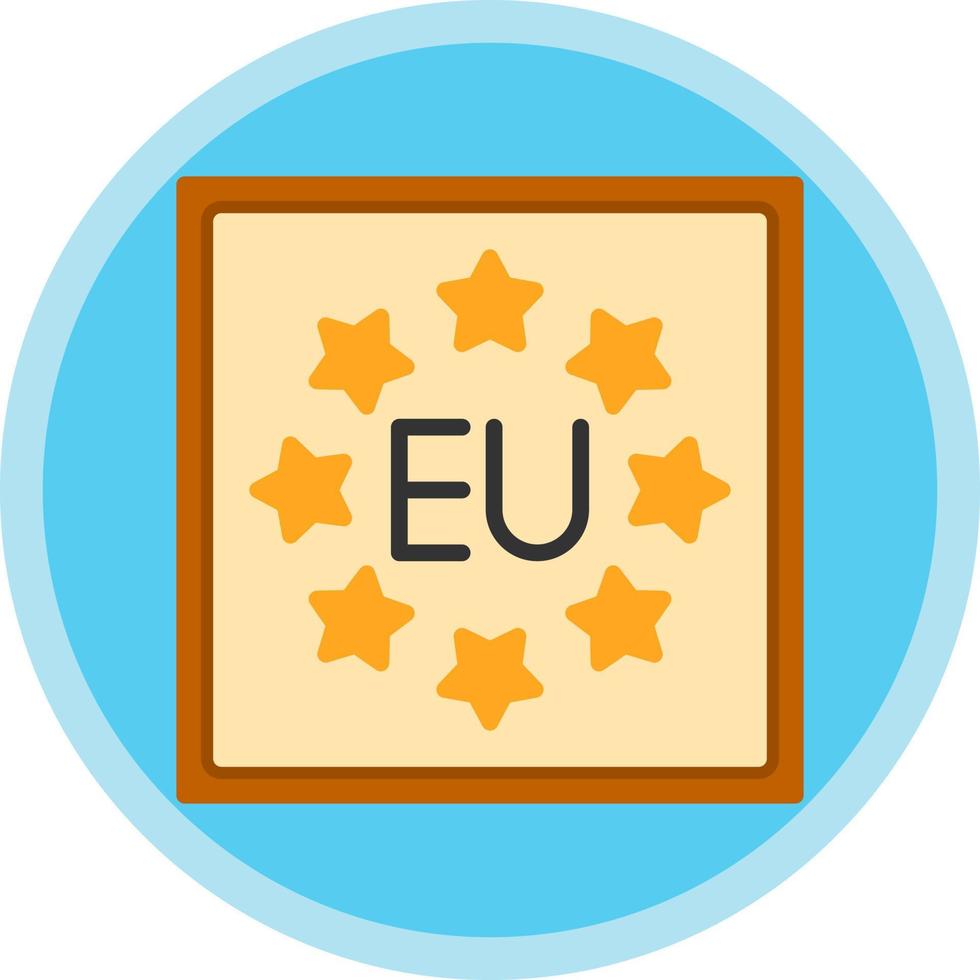 diseño de icono de vector de la UE