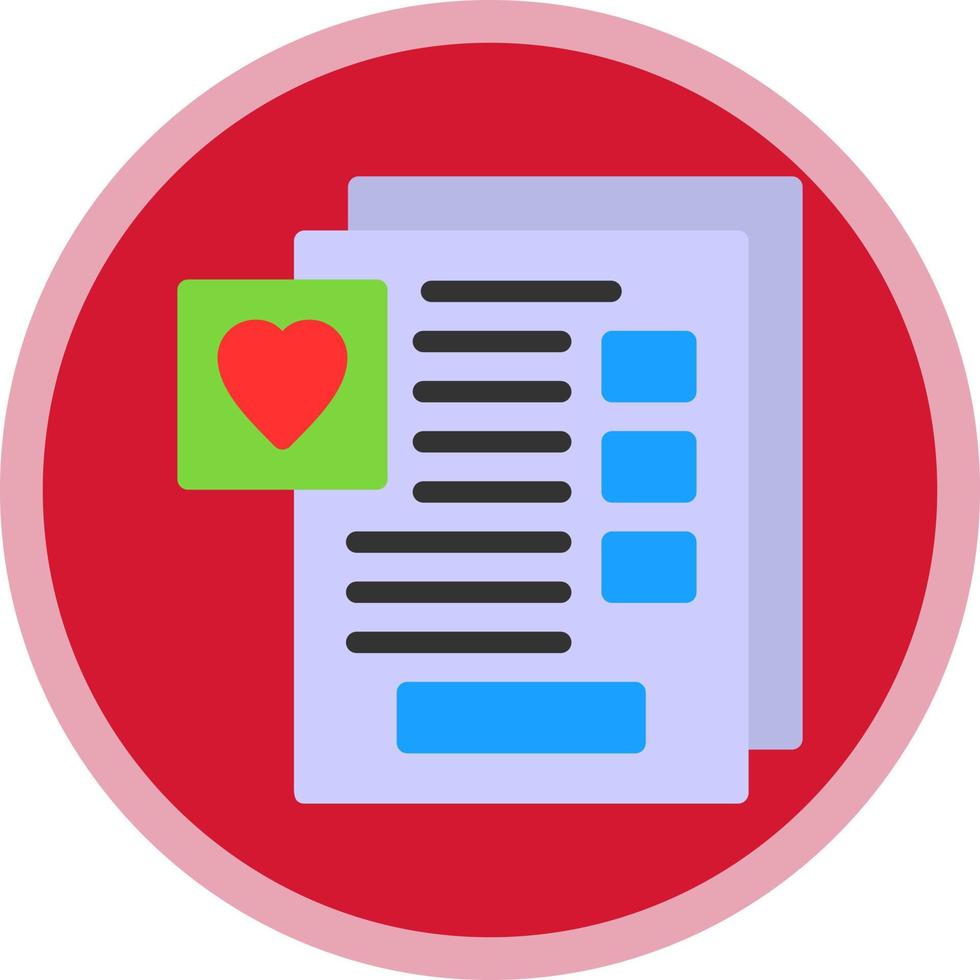Wishlist Vector Icon Design