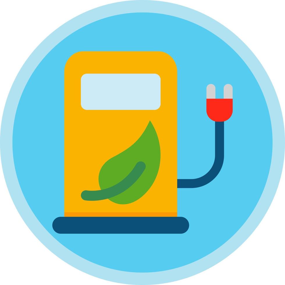 Eco Station Vector Icon Design