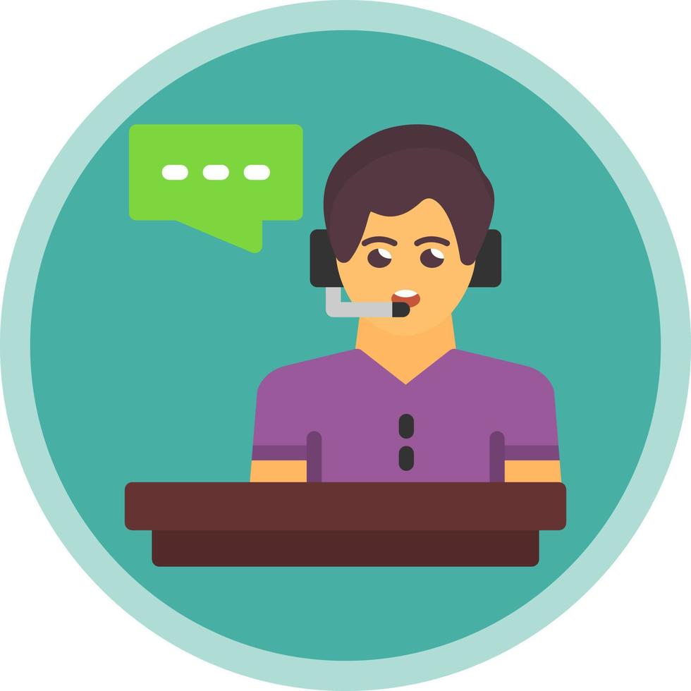 Customer Service Vector Icon Design