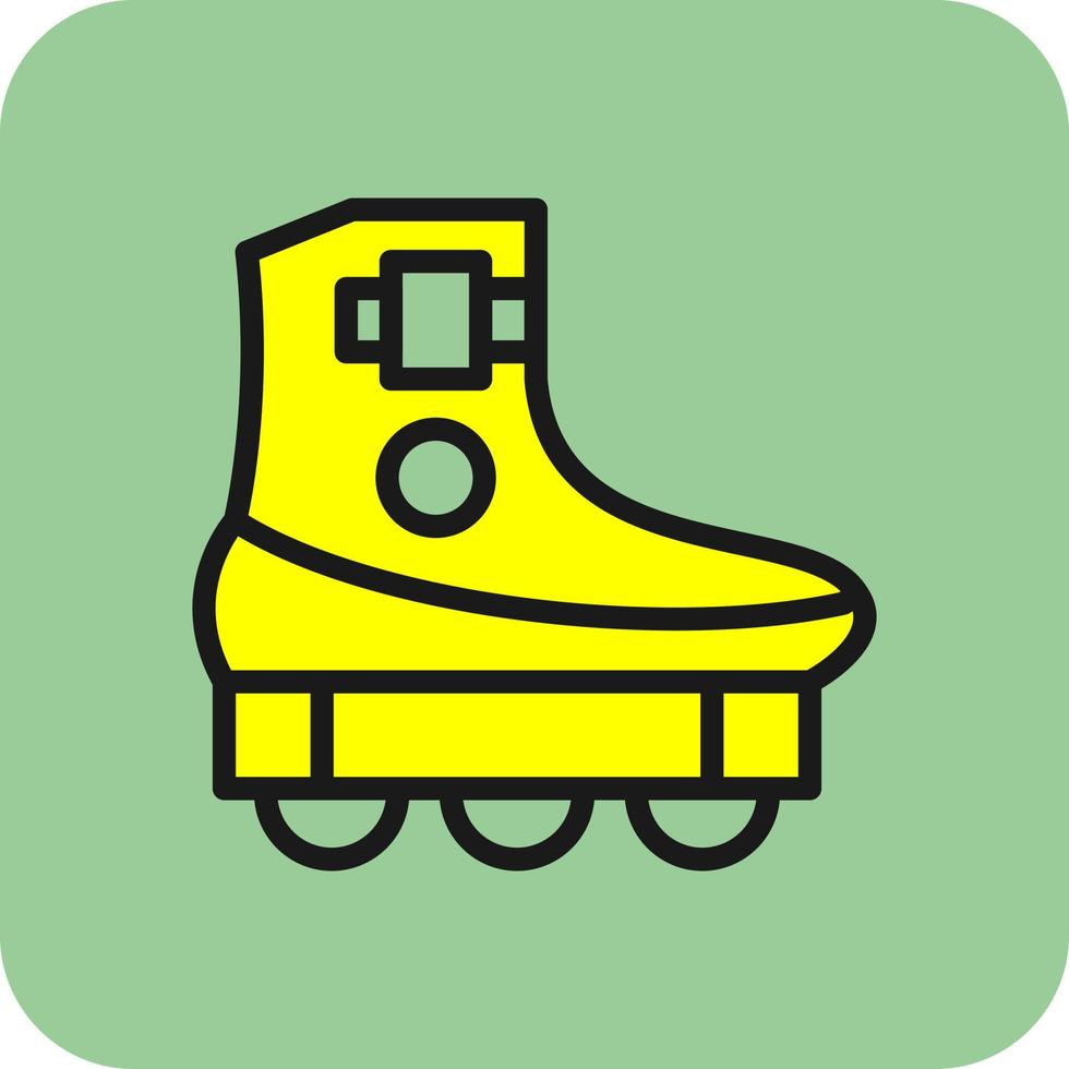 Roller Skating Vector Icon Design