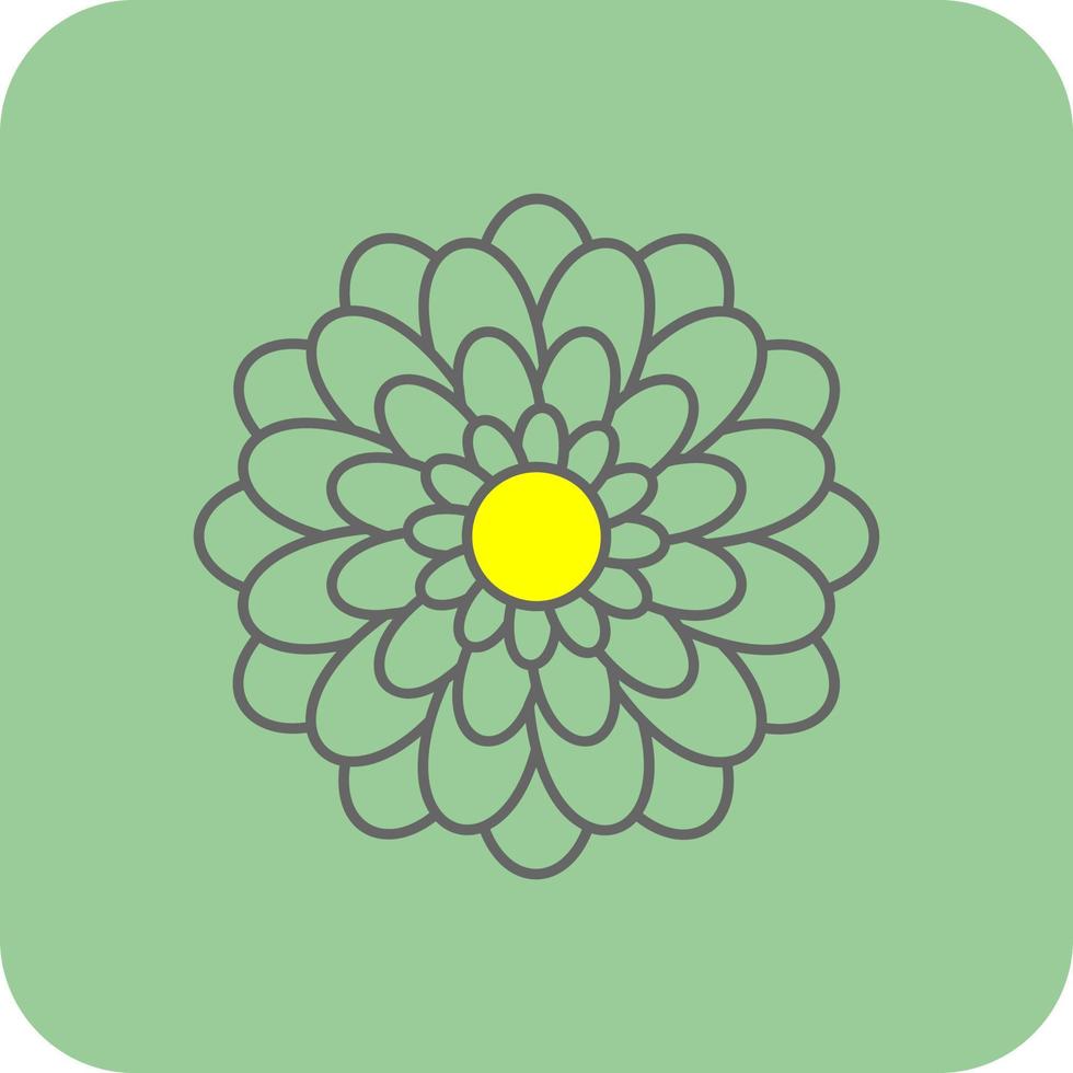 Chrysanthemum Vector Icon Design