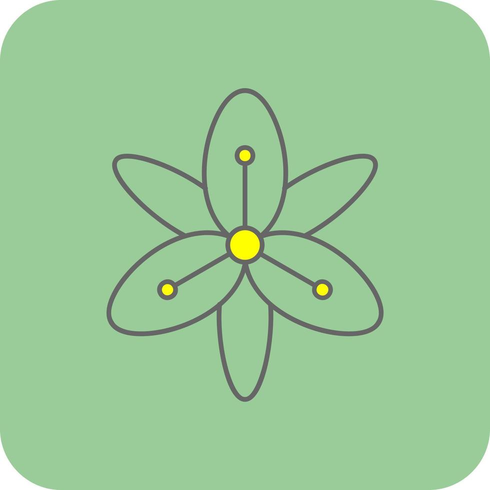 Tiger Lily Vector Icon Design