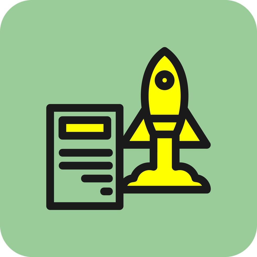Project Launch Vector Icon Design