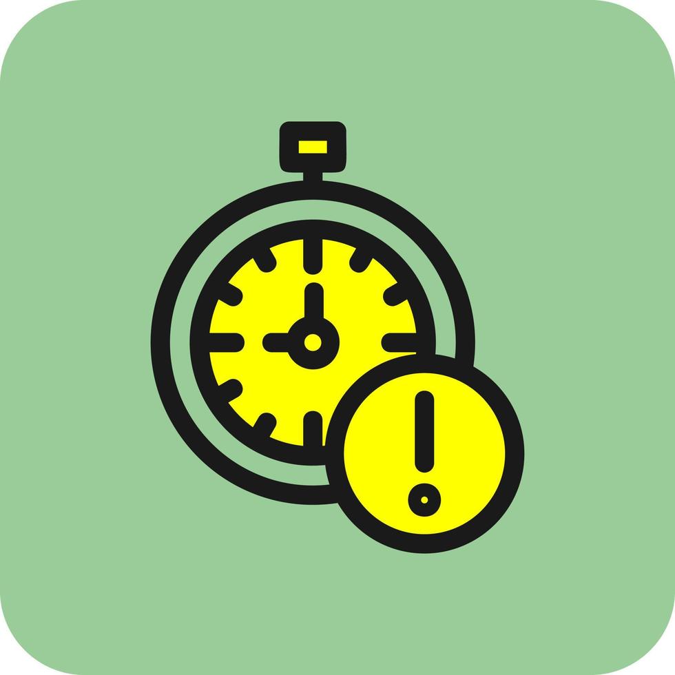 Time Alert Vector Icon Design