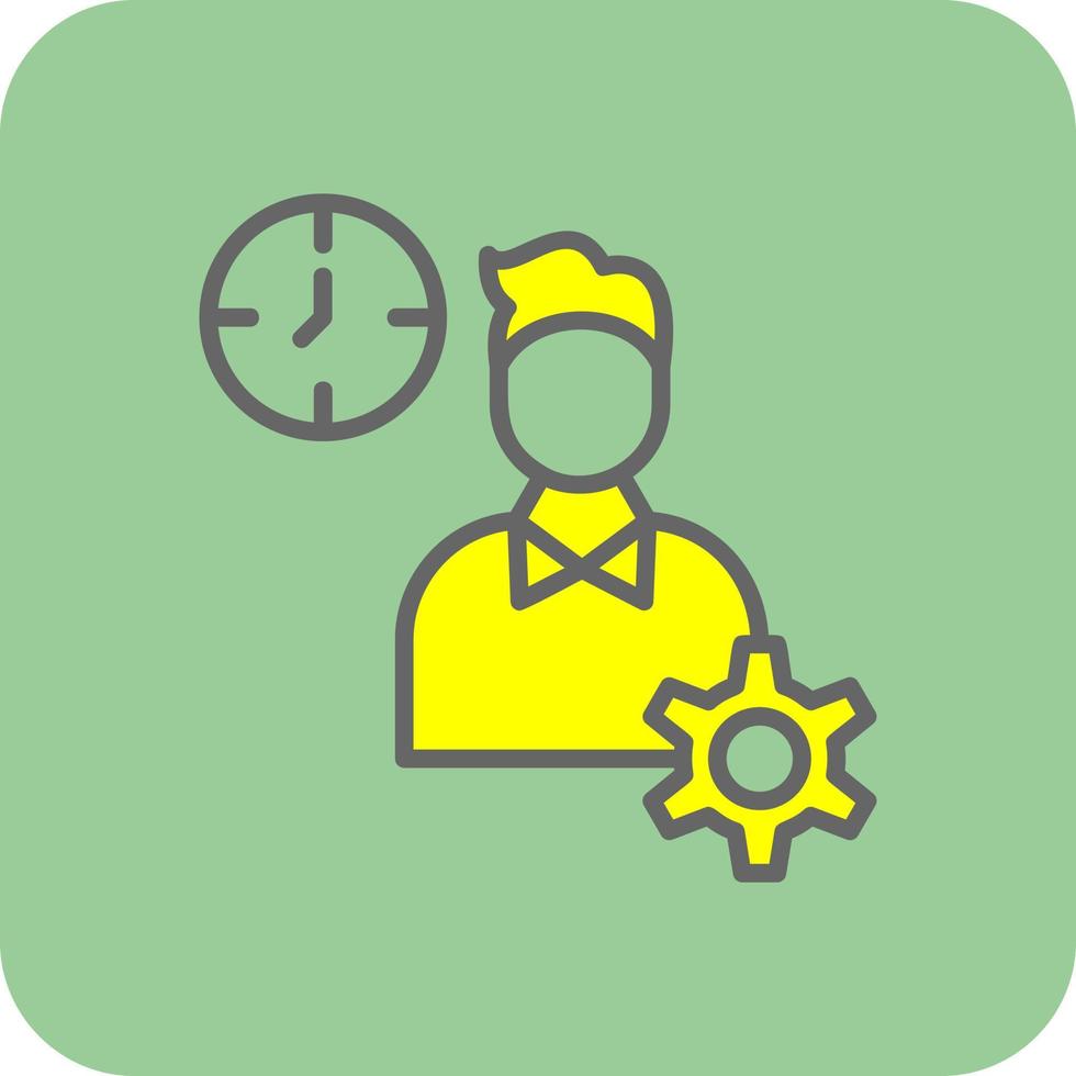 Productive Work Vector Icon Design