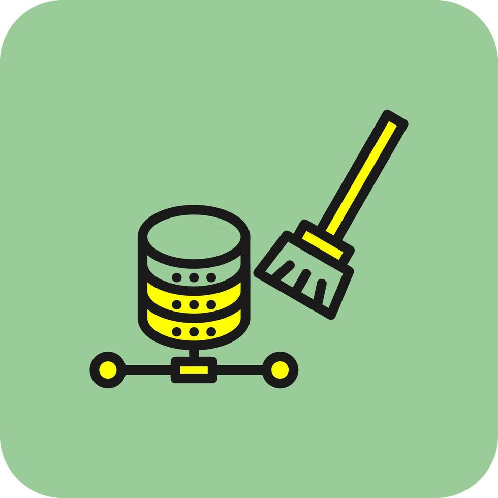 Data Cleansing Vector Icon Design
