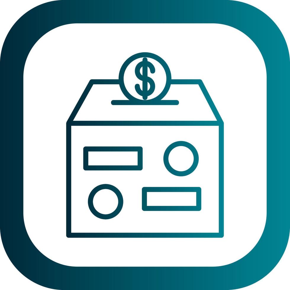 Donation Box Vector Icon Design