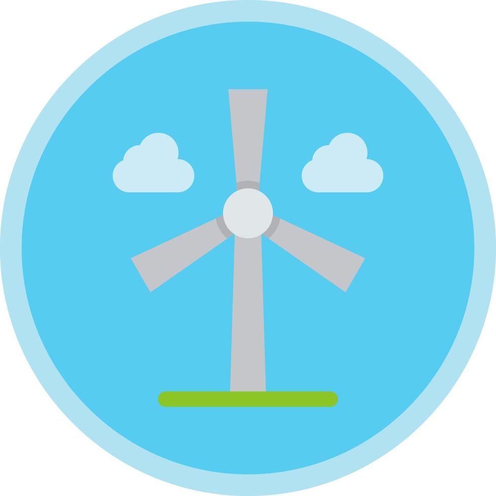 Wind Turbine Vector Icon Design