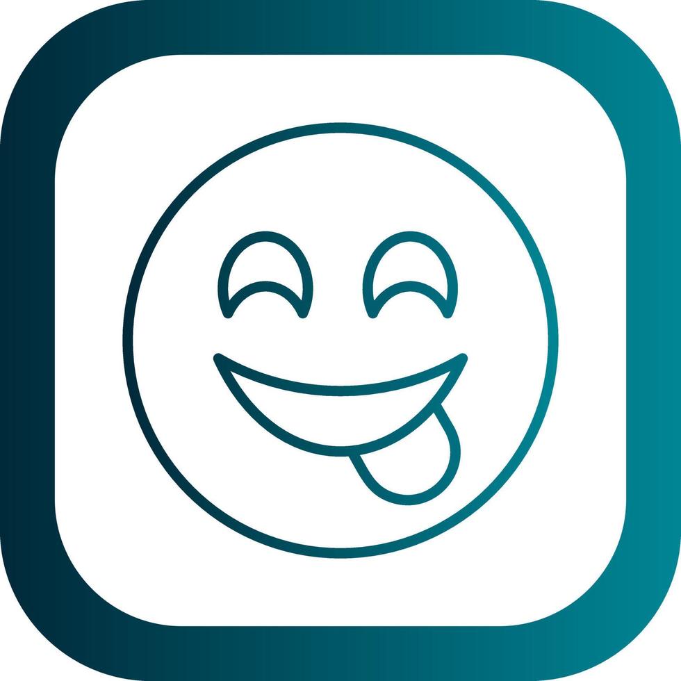 Face Savoring Food Vector Icon Design