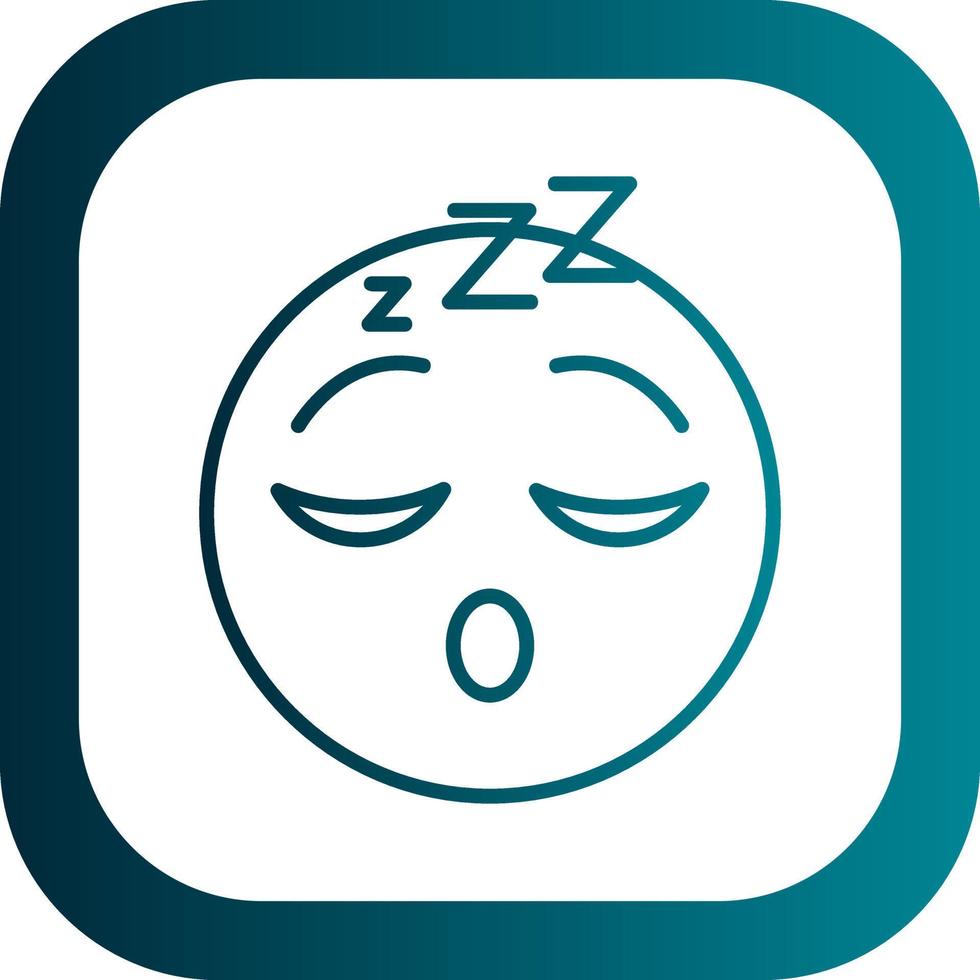 Sleeping Face Vector Icon Design