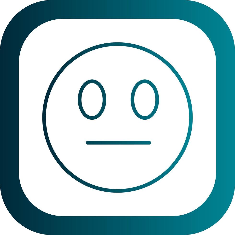 Neutral Face Vector Icon Design