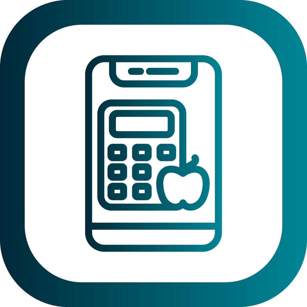 Calorie Calculator Vector Icon Design