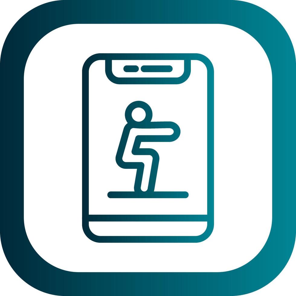 Squat Vector Icon Design