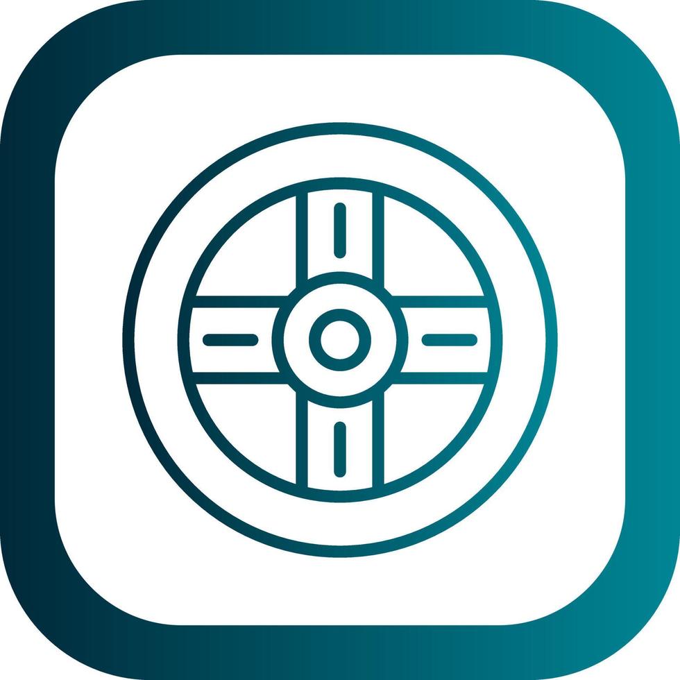 Steering Wheel Vector Icon Design