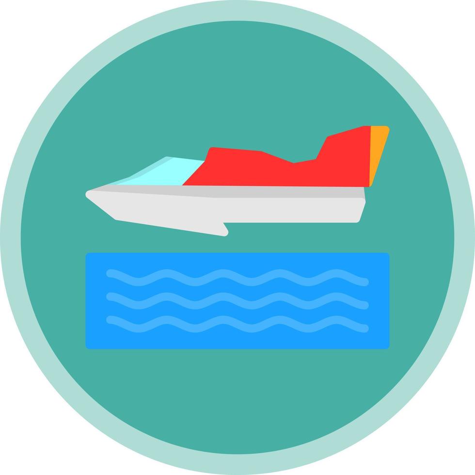 Hydroplane Racing Vector Icon Design