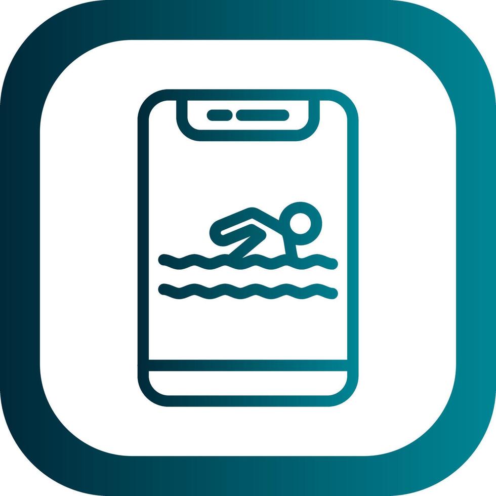 Swimming Vector Icon Design