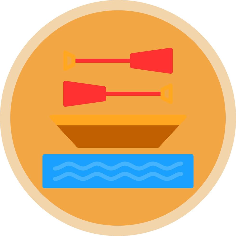 Rowing Vector Icon Design