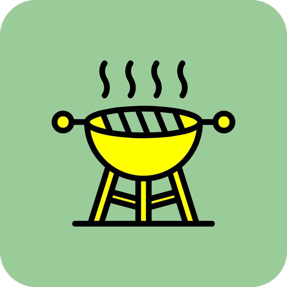 diseño de icono de vector de barbacoa