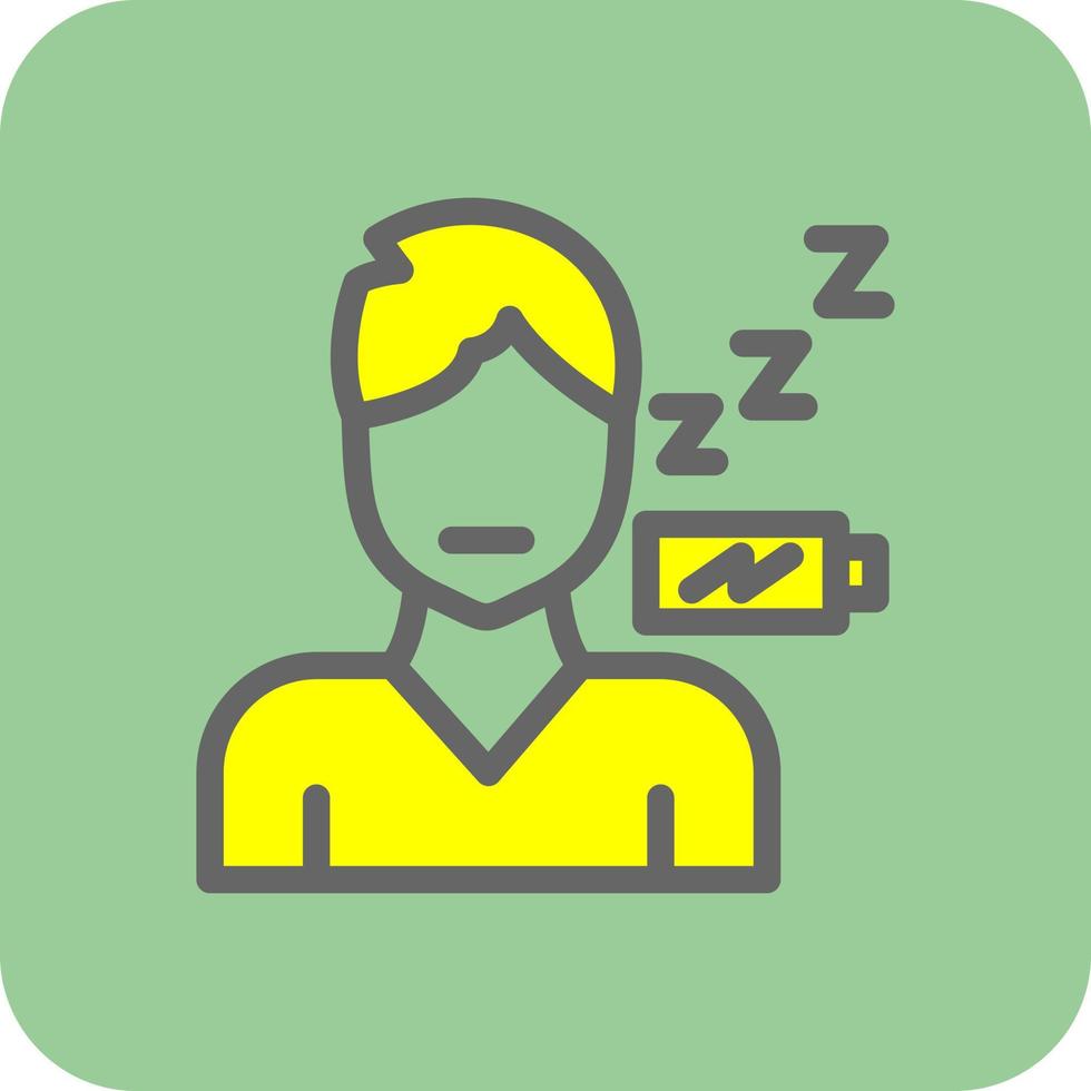 Fatigue Vector Icon Design