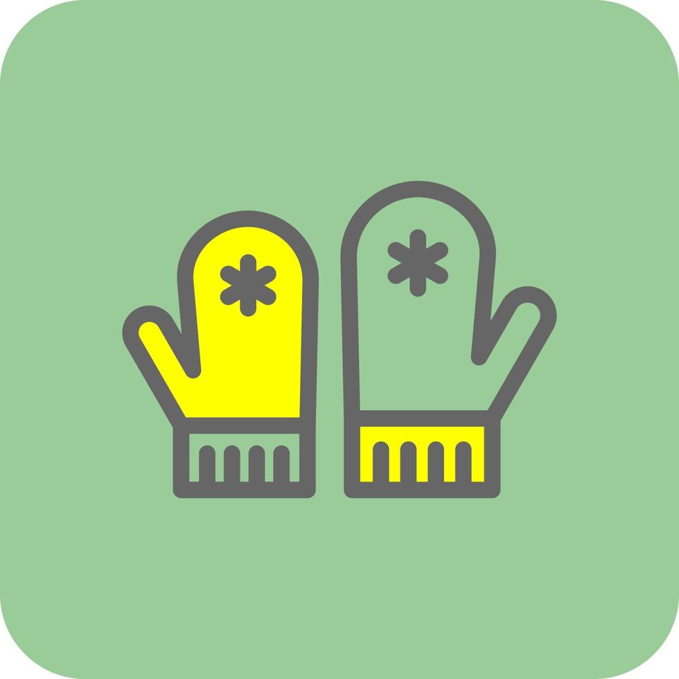 Mittens Vector Icon Design