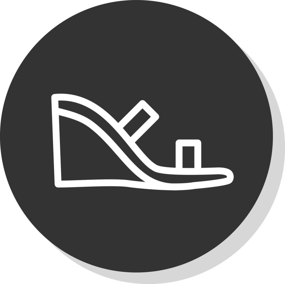 Wedge Heel Vector Icon Design