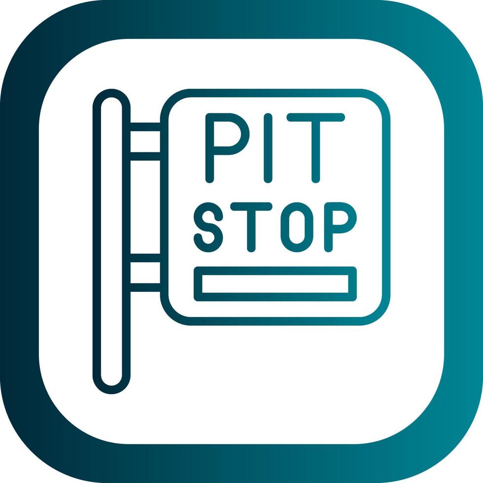 Pit Stop Vector Icon Design