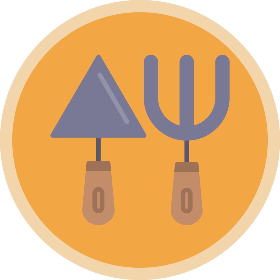 Fork And Trowel Vector Icon Design