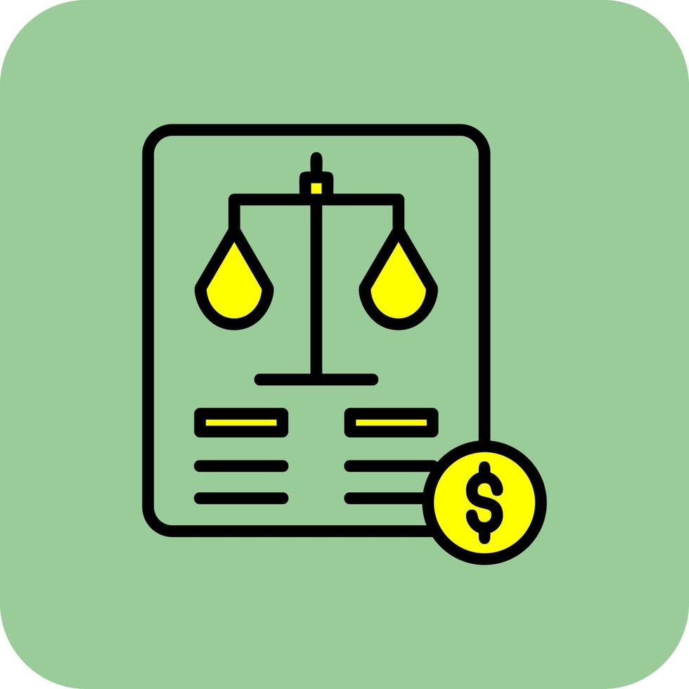 Balance Sheet Vector Icon Design