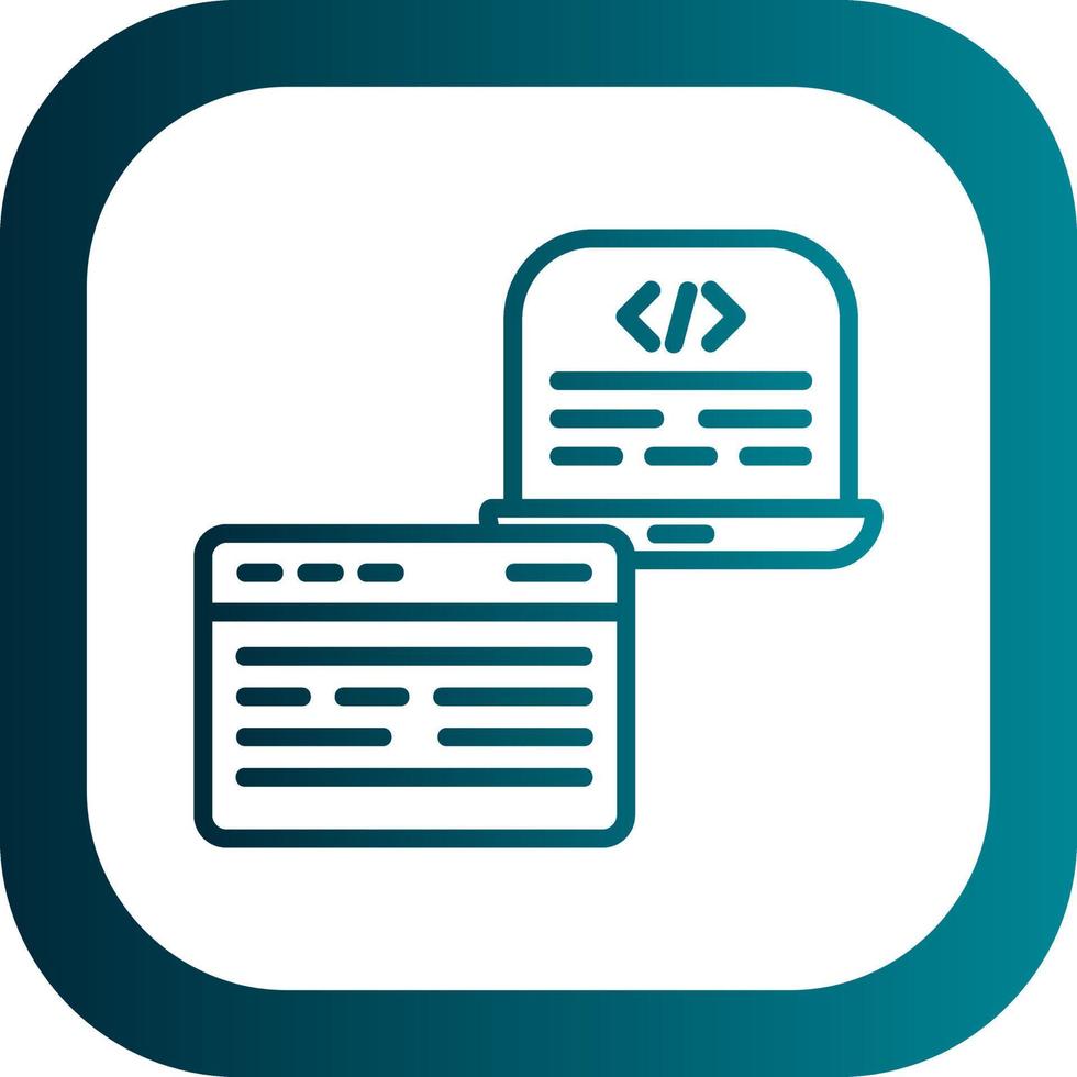 Frontend Development Vector Icon Design