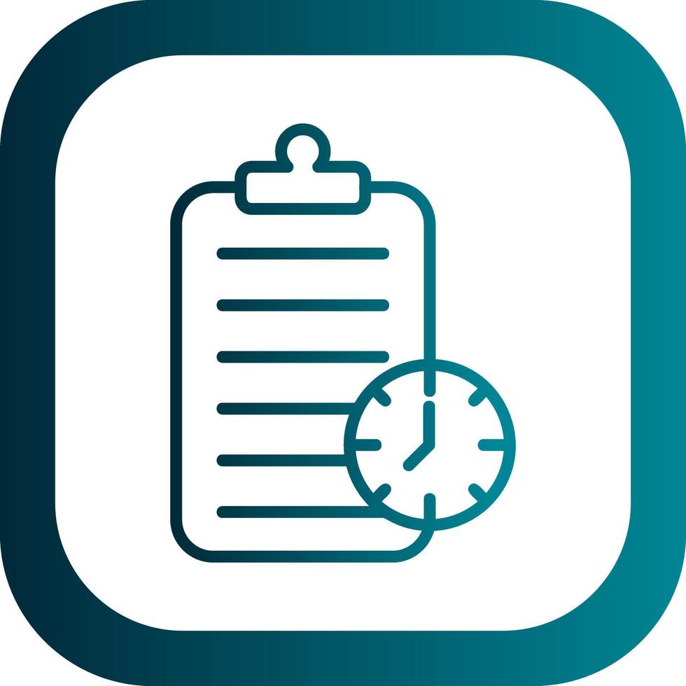 Project Deadline Vector Icon Design