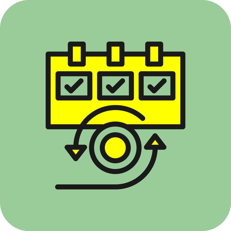 Daily Scrum Vector Icon Design