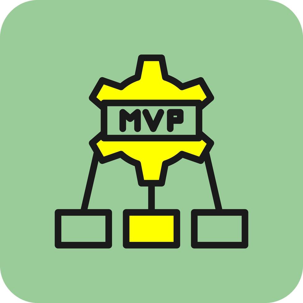 diseño de icono de vector mvp