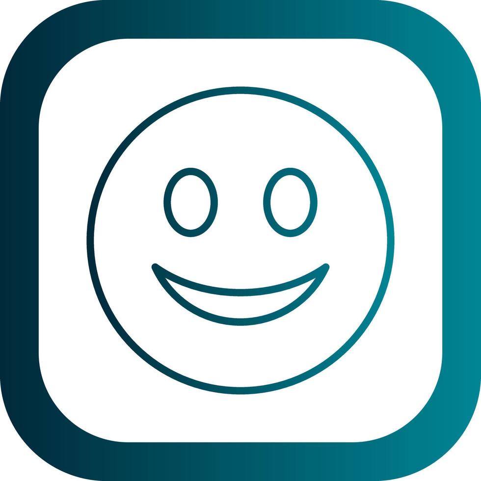 Slightly Smiling Face Vector Icon Design