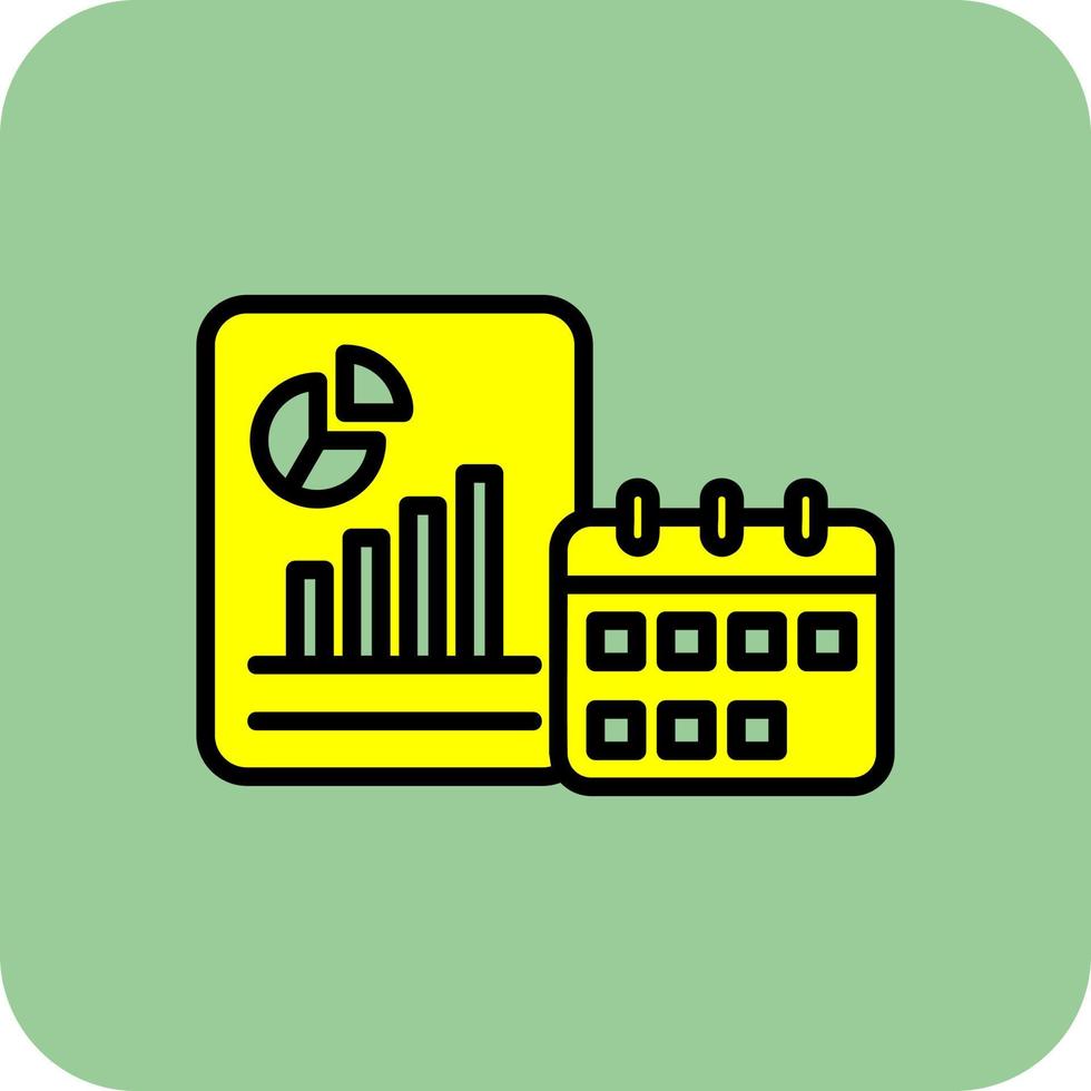 Yearly Report Vector Icon Design