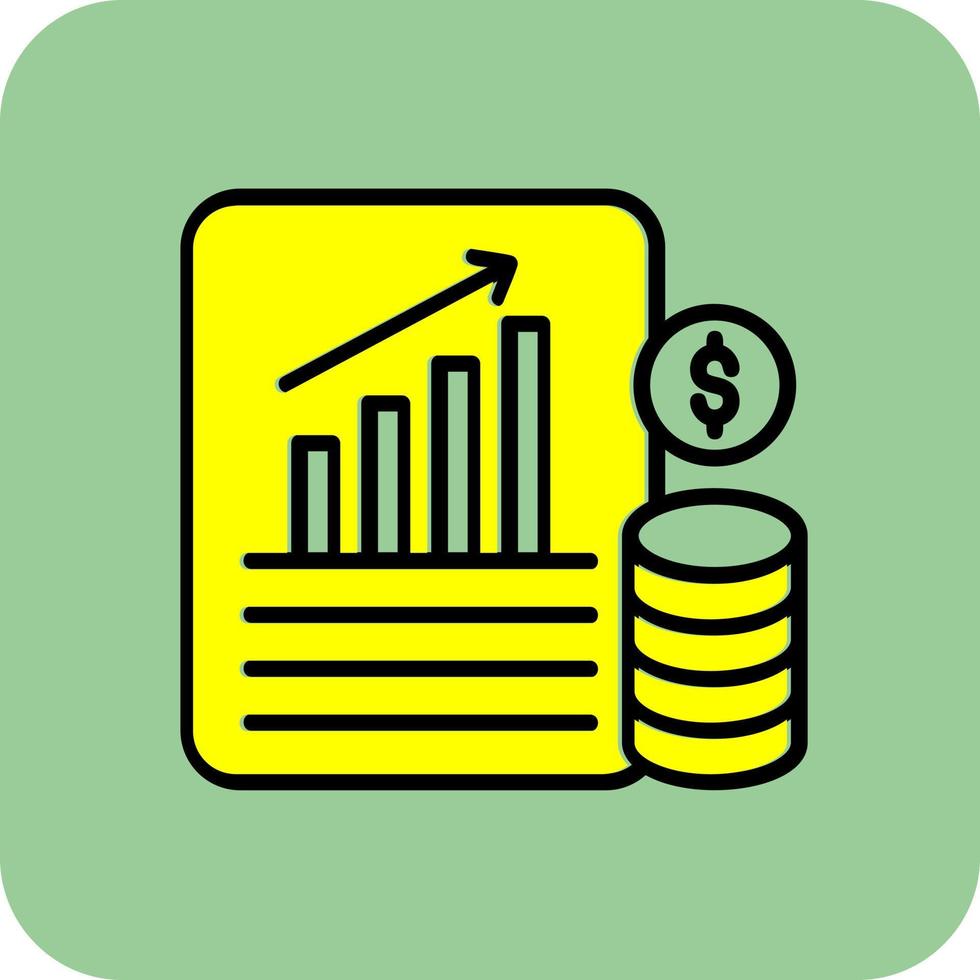 Financial Database Vector Icon Design