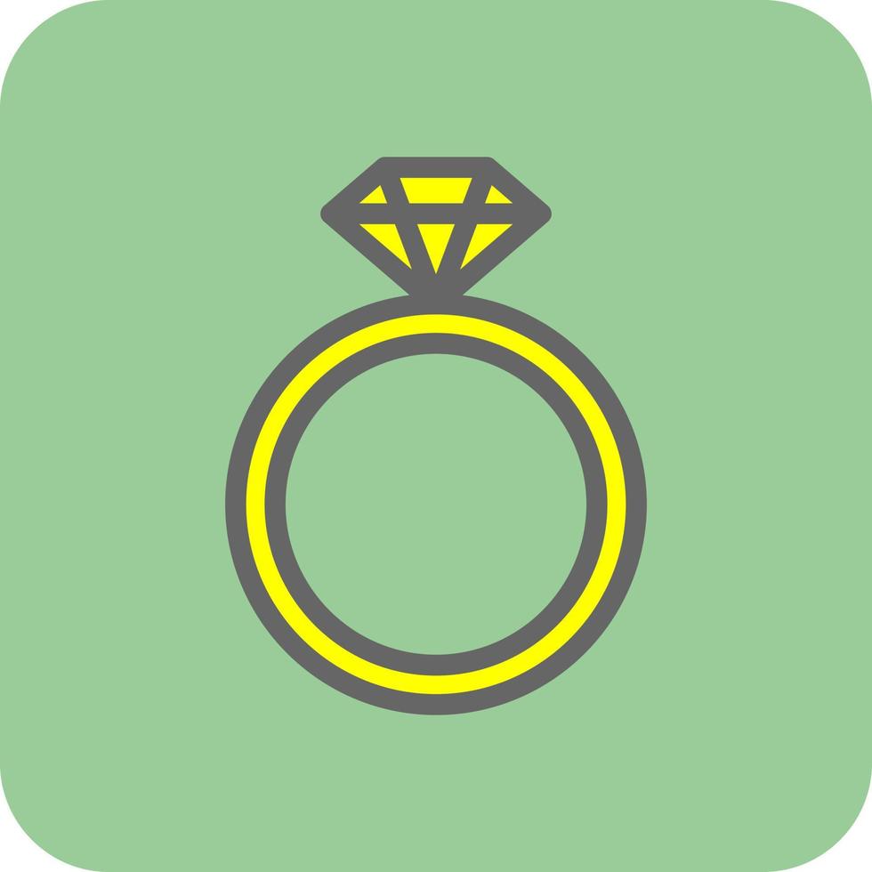 Diamond Ring Vector Icon Design
