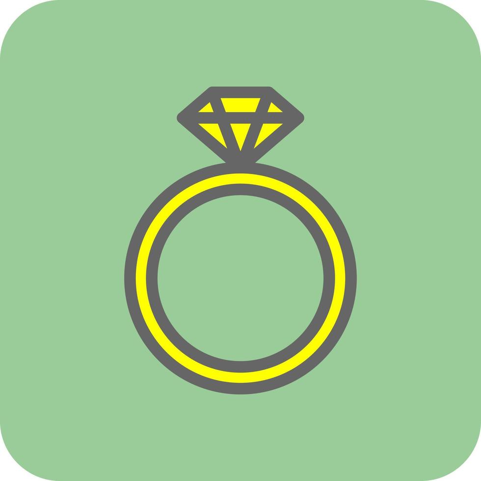 Diamond Ring Vector Icon Design