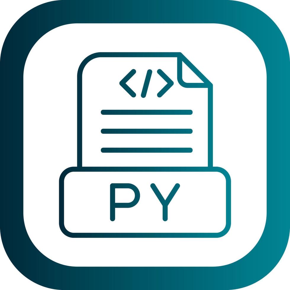 Python File Vector Icon Design