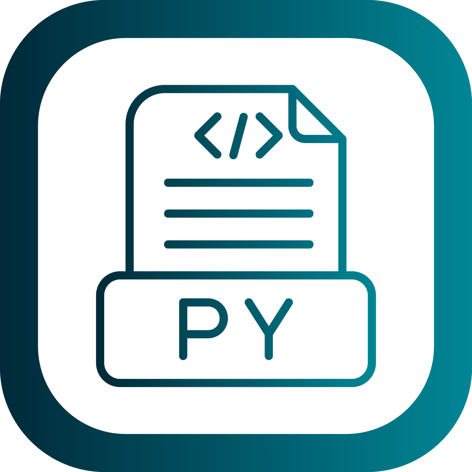 Python File Vector Icon Design 21348417 Vector Art at Vecteezy