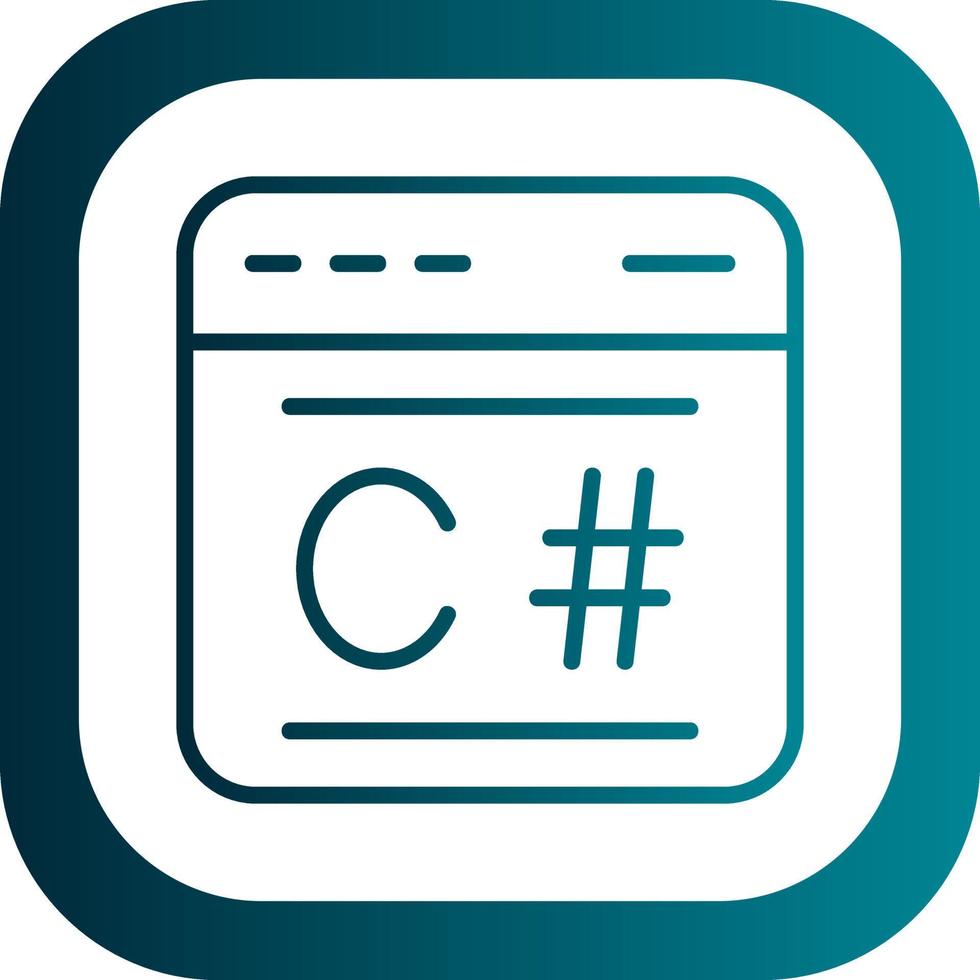 C Sharp Vector Icon Design