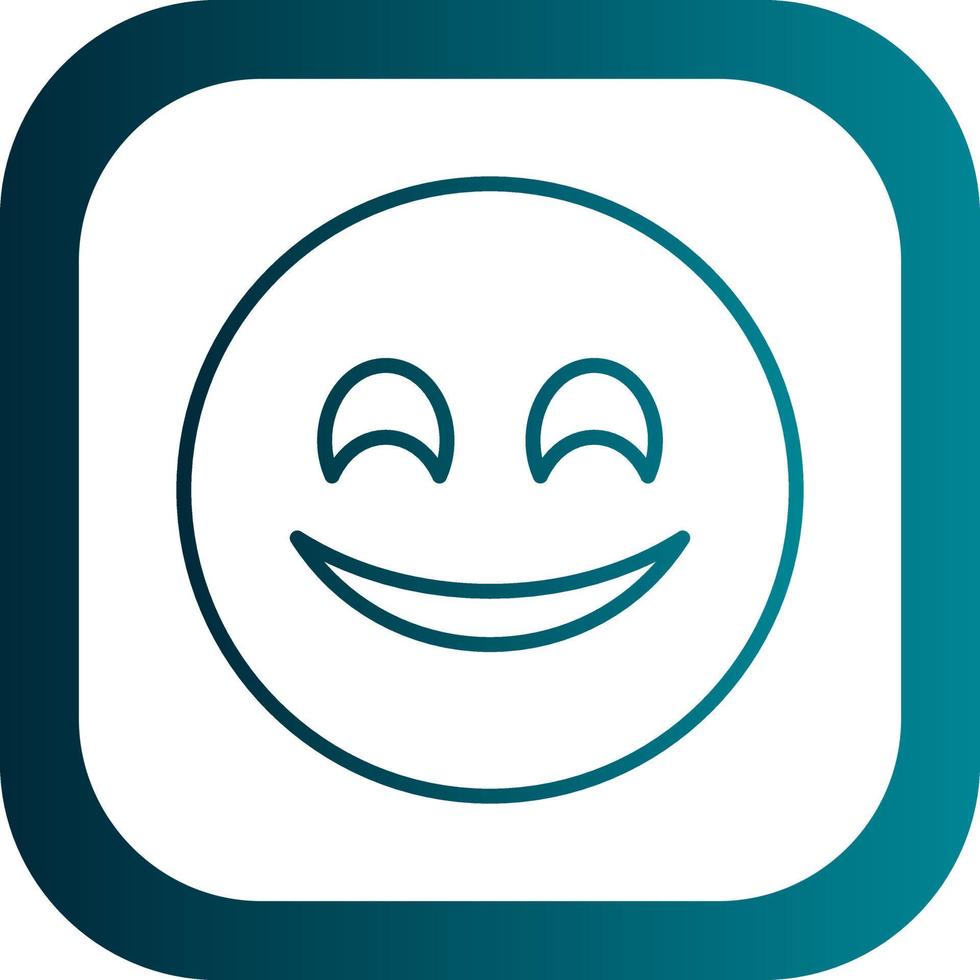 Smiling Face with Smiling Eyes Vector Icon Design