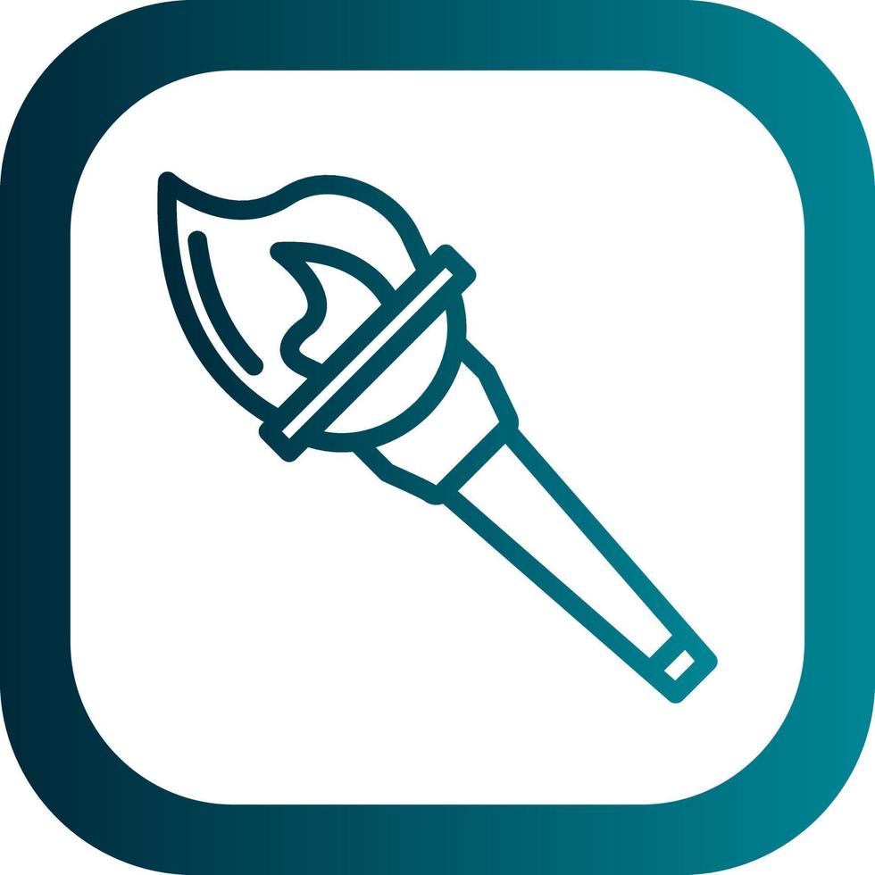 Olympic Torch Vector Icon Design