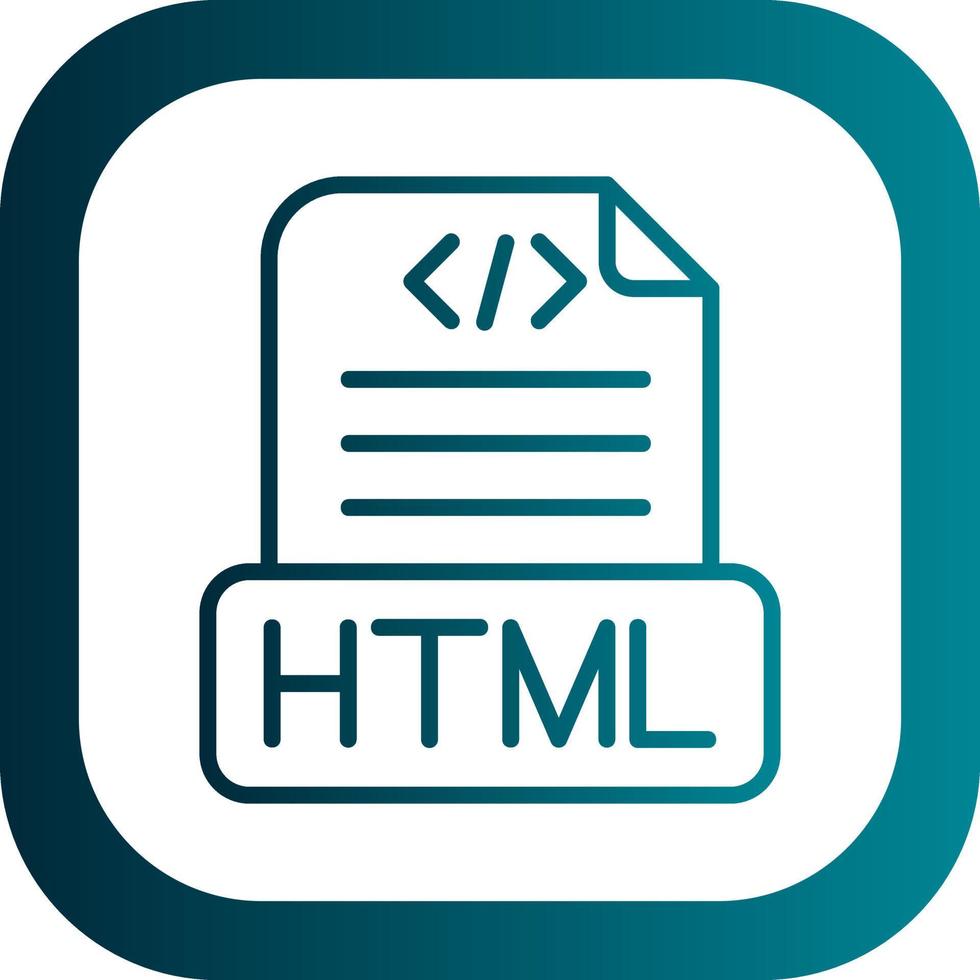 Html File Vector Icon Design