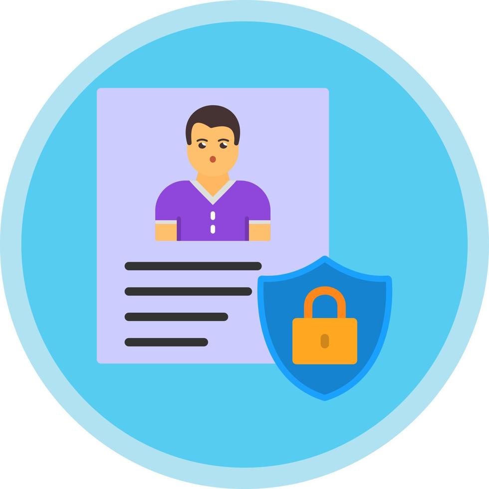 Privacy Policy Template Vector Icon Design