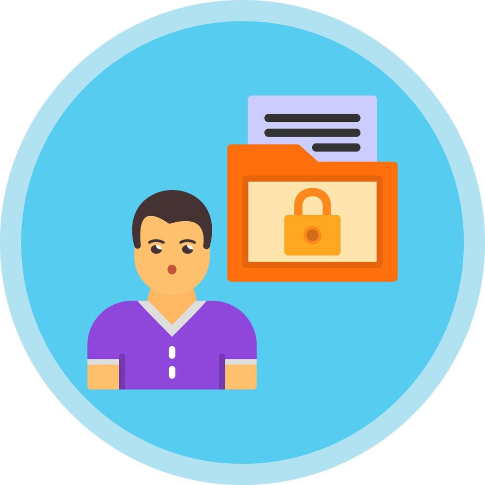 Sensitive Personal Data Vector Icon Design