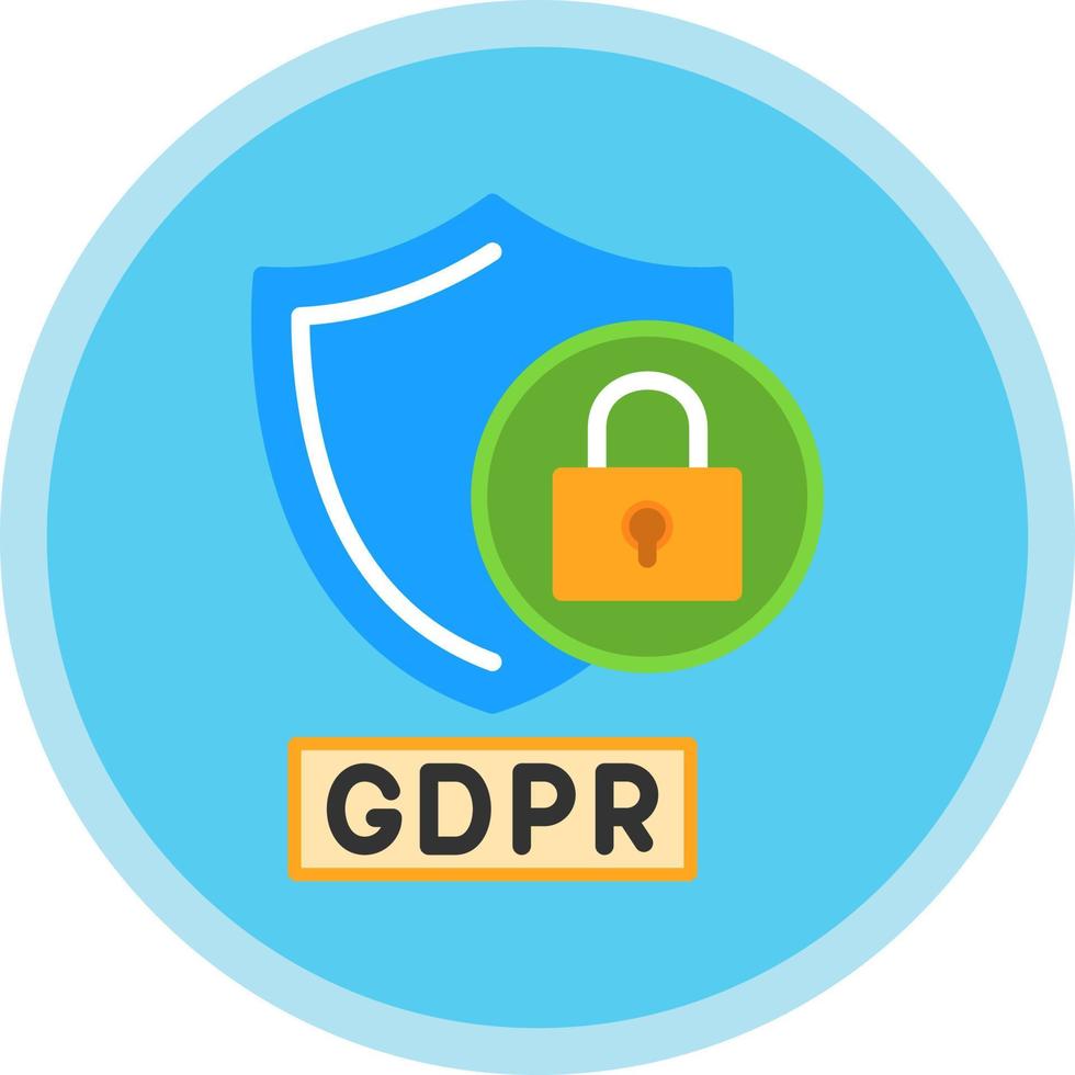 gdpr demanda vector icono diseño