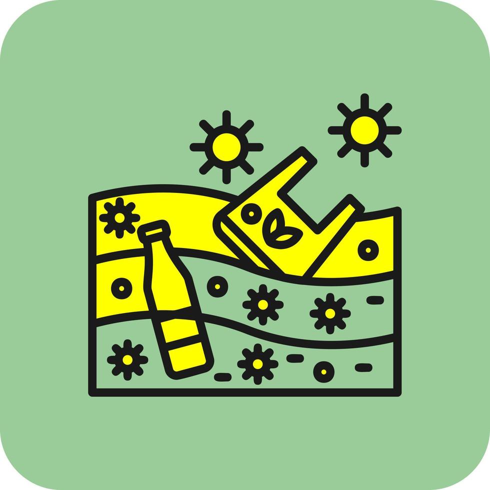 Ocean Waste Vector Icon Design